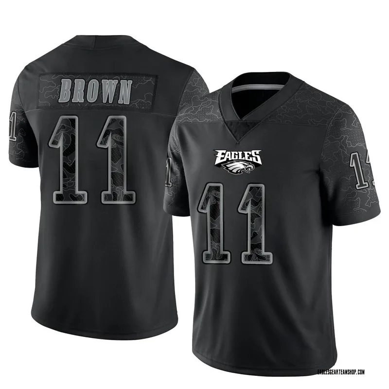 Men's Nike A.J. Brown Black Philadelphia Eagles Game Jersey