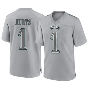 Men's Nike Jalen Hurts Gray Philadelphia Eagles Atmosphere Fashion Game  Jersey