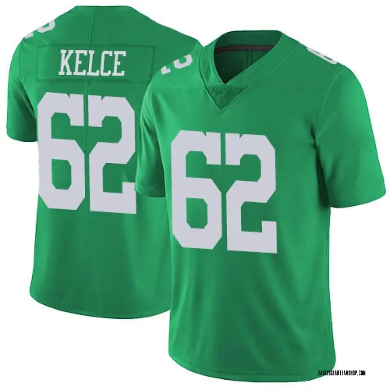 Men's Nike Philadelphia Eagles Jason Kelce Green Vapor Untouchable Jersey - Limited