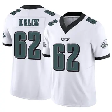 Eagles Jason Kelce Jersey White 62 Men's Elite Vapor Untouchable