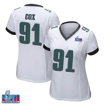 Women's Philadelphia Eagles Fletcher Cox Nike White Player Jersey