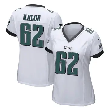 Limited Women's Jason Kelce White Road Jersey - #62 Football Philadelphia  Eagles 100th Season Vapor Untouchable Size S