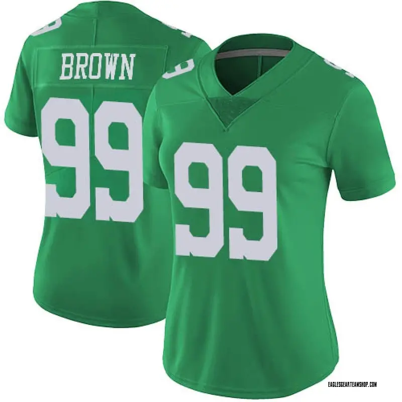 Men's Mitchell & Ness Jerome Brown Kelly Green Philadelphia Eagles