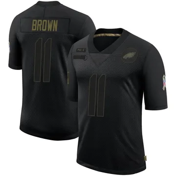 Youth Nike Philadelphia Eagles A.J. Brown Black 2020 Salute To Service Jersey - Limited