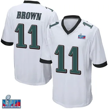 A.J. Brown Philadelphia Eagles Nike Women's Super Bowl LVII Patch  Atmosphere Fashion Game Jersey - Gray