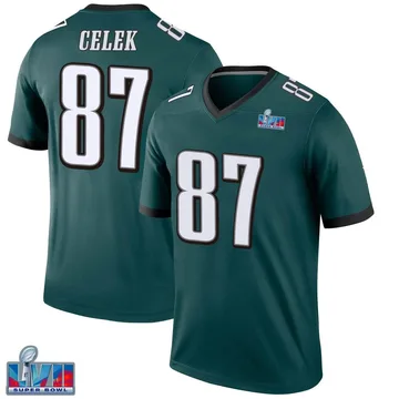 Brent Celek Philadelphia Eagles Men's Legend Olive Salute to Service  Sideline Long Sleeve T-Shirt