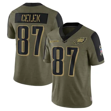 NFL Eagles 1960 Celek Authentic Throwback TeamColor Jersey 