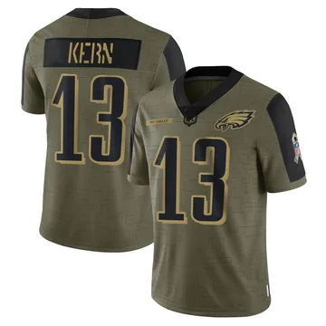 Brett Kern Men's Philadelphia Eagles Nike Team Color Jersey - Game Green