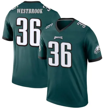 BRIAN WESTBROOK Reebok PHILADELPHIA EAGLES #36 White Jersey - Youth Large  14-16