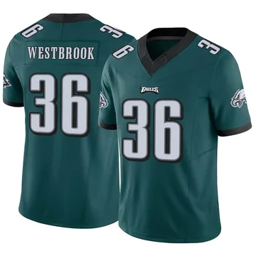 Limited Men's Brian Westbrook Midnight Green Jersey - #36 Football  Philadelphia Eagles Player Name & Number Tank Top Size 40/M