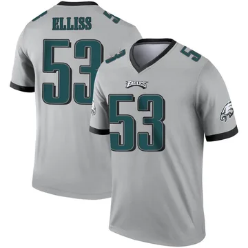 Christian Elliss 53 Philadelphia Eagles Super Bowl LVII Champions 2 Stars  Men Game Jersey - Midnight Green - Bluefink