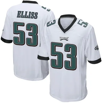 Christian Elliss 53 Philadelphia Eagles Super Bowl LVII Champions 2 Stars  Men Game Jersey - Midnight Green - Bluefink