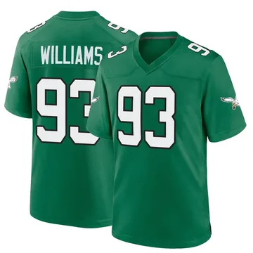 Milton Williams Philadelphia Eagles Men's Green Name & Number Logo T-Shirt 