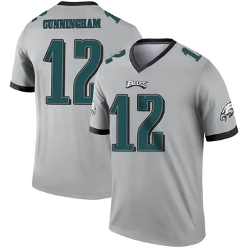 Limited Youth Randall Cunningham White Road Jersey - #12 Football  Philadelphia Eagles 100th Season Vapor Untouchable Size S(10-12)