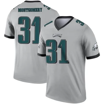 Wilbert Montgomery Philadelphia Eagles Men's Legend Olive Salute to Service  Sideline Long Sleeve T-Shirt